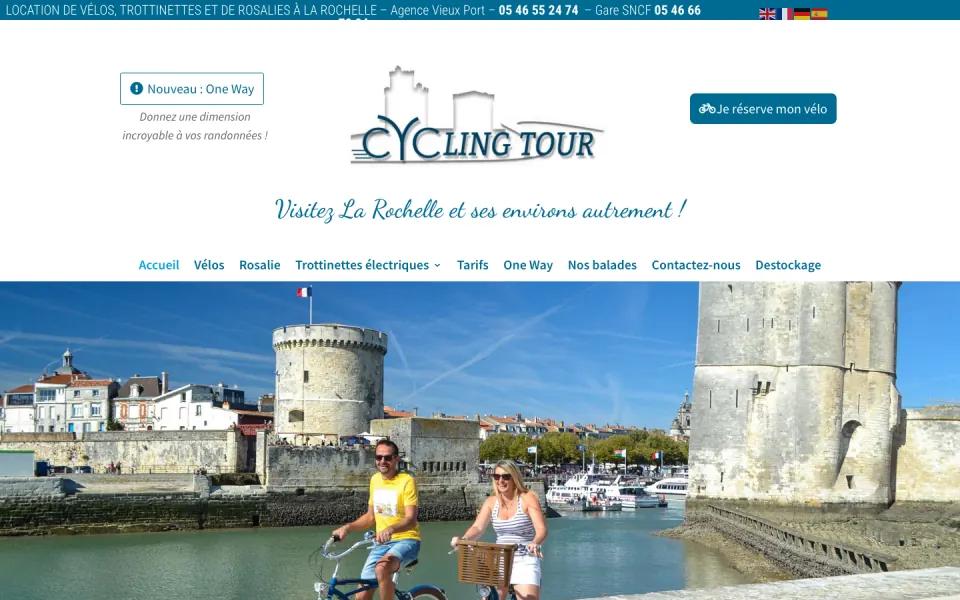 Site internet Cycling Tour à La Rochelle